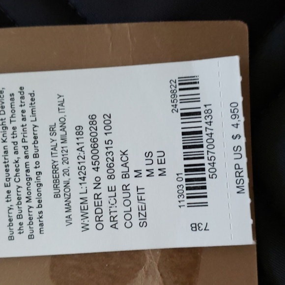 BURBERRY WEM QUILTED LEATHER JACKET - Picture 9 of 13